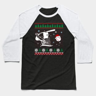 Christmas Baseball For Kids Men Ball Santa Baseball T-Shirt